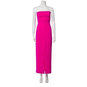 Jay Godfrey Strapless Evening Gown Hot Pink Size 8